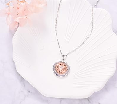 Inspirational Compass Pendant Necklace