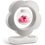 LoveLin Heart Preserved Rose Flowers with Bluetooth Speakers, 5W Pink Magnetic Levitation Table Lamp with Variable Color LED Light, Unique Forever Flower Gift for Women, Girls, Mother and Grandma