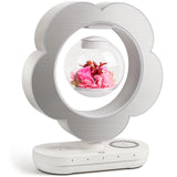 LoveLin Heart Preserved Rose Flowers with Bluetooth Speakers, 5W Pink Magnetic Levitation Table Lamp with Variable Color LED Light, Unique Forever Flower Gift for Women, Girls, Mother and Grandma