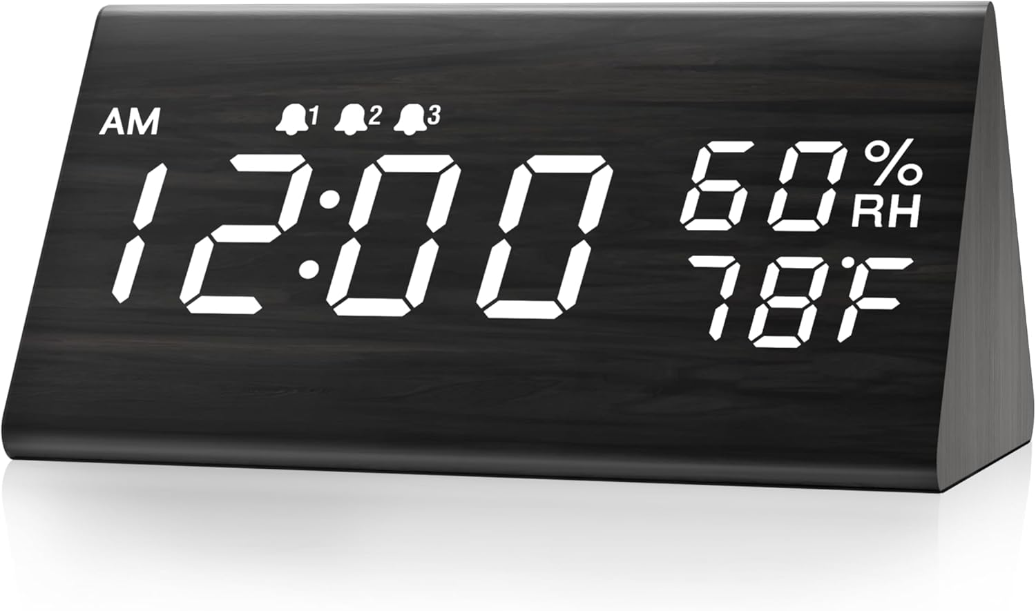Wooden LED Digital Alarm Clock