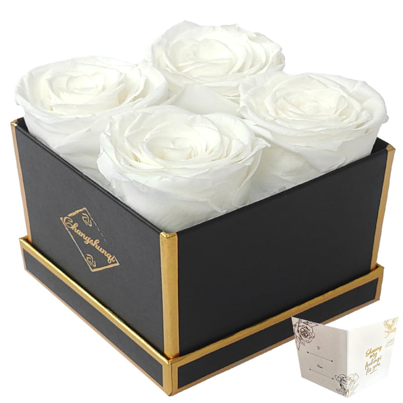 Changshunqi Forever Flowers, Preserved Roses in a Box, Eternal Rose Flowers for Delivery, Forever Preserved Roses Gifts for Her Women Wife Christmas Birthday Mothers Flower for Mom Womens Girlfriend