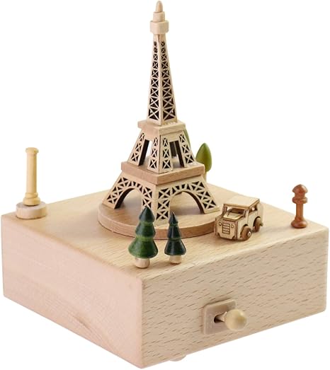Wooden Carousel Music Box