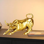 Brass Wall Street Bull
