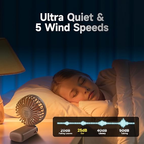 Portable Handheld Rechargeable Fan