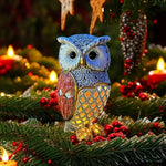 Solar Owl Garden Statue