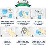 XIMISHOP - 82 calcomanías para ventana con diseño de Navidad, decoración navideña, copos de nieve, Papá Noel, renos, para fiestas