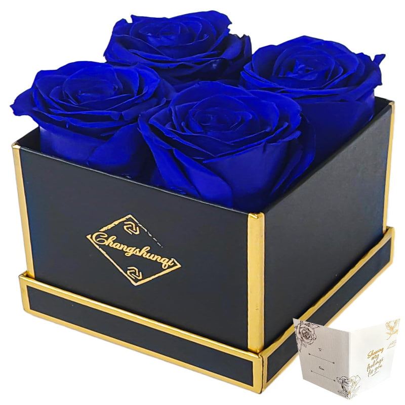 Changshunqi Forever Flowers, Preserved Roses in a Box, Eternal Rose Flowers for Delivery, Forever Preserved Roses Gifts for Her Women Wife Christmas Birthday Mothers Flower for Mom Womens Girlfriend