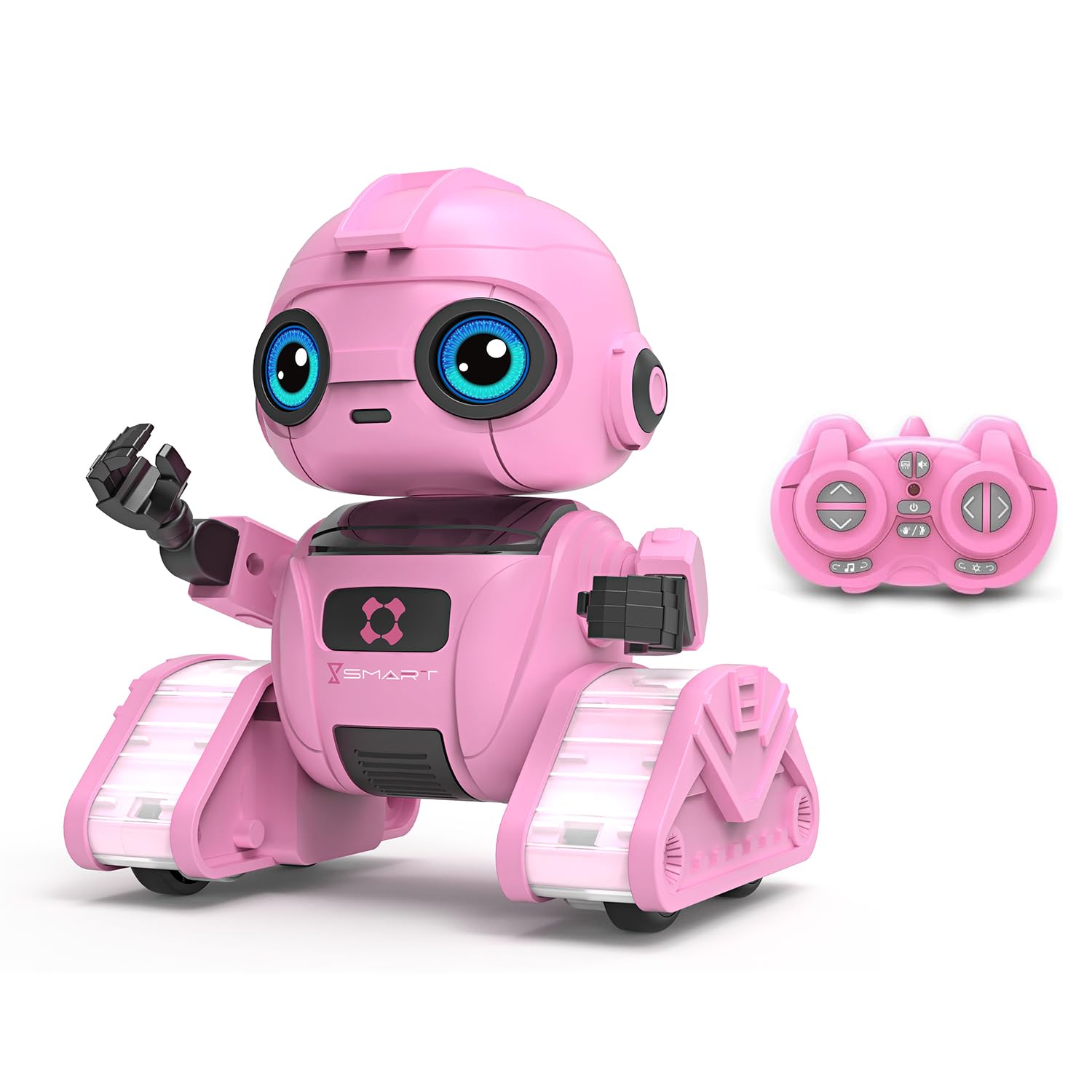 Robot Toys for Boys and Girls, Rechargeable Remote Control Robot with Auto-Demonstration, Light Projection, Dance Moves, Music, and Gesture Sensing –Toy Robot Gifts for 6+ Year Old Boys (Blue)