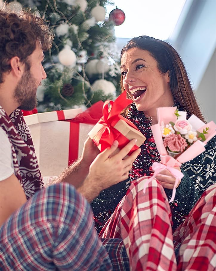 Crochet Flower Bouquet Gift Set