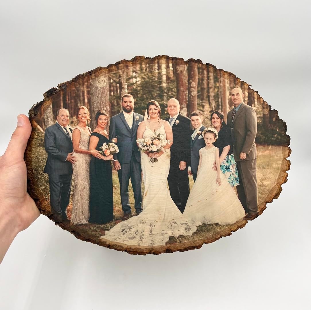 Custom Photo Frame Rustic Reclaimed Wood Gift, Graduation Keepsake, Personalized Valentines Gift for Dad, Memory Picture on Wood Memorial Picture Frame