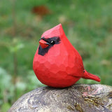 Handcrafted Wooden Bird Figurines