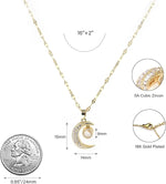Moon Evil Eye Necklace