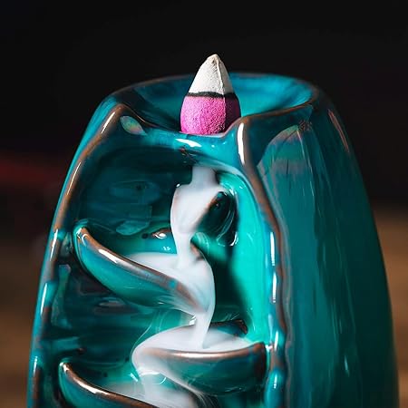 Ceramic Waterfall Incense Burner