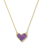 Kendra Scott Ari Heart Adjustable Length Pendant Necklace for Women, Fashion Jewelry