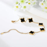 Four Leaf Clover Gold Bracelet