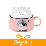 Cute Cat Ramen Bowl Set