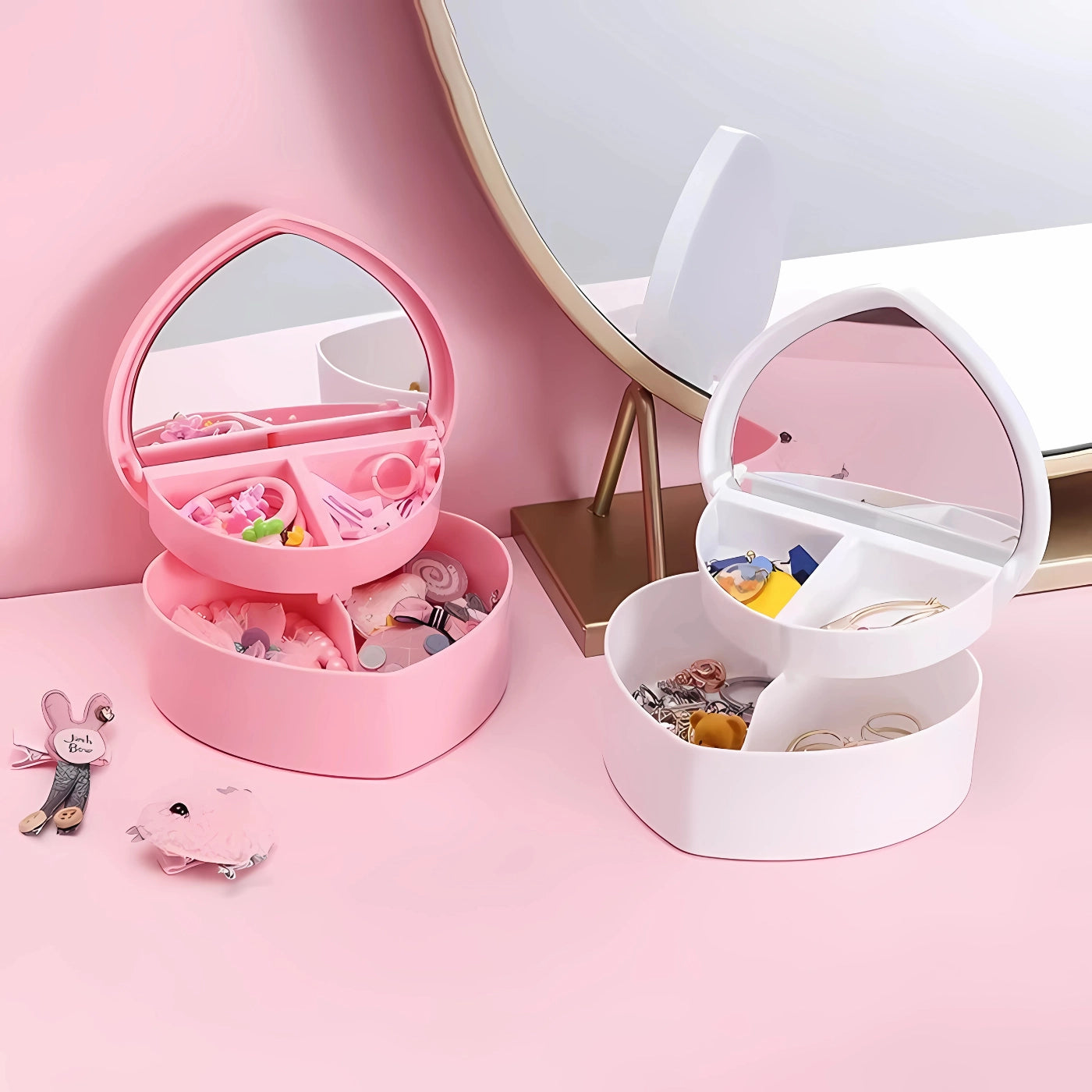 Heart Jewelry Organizer Set