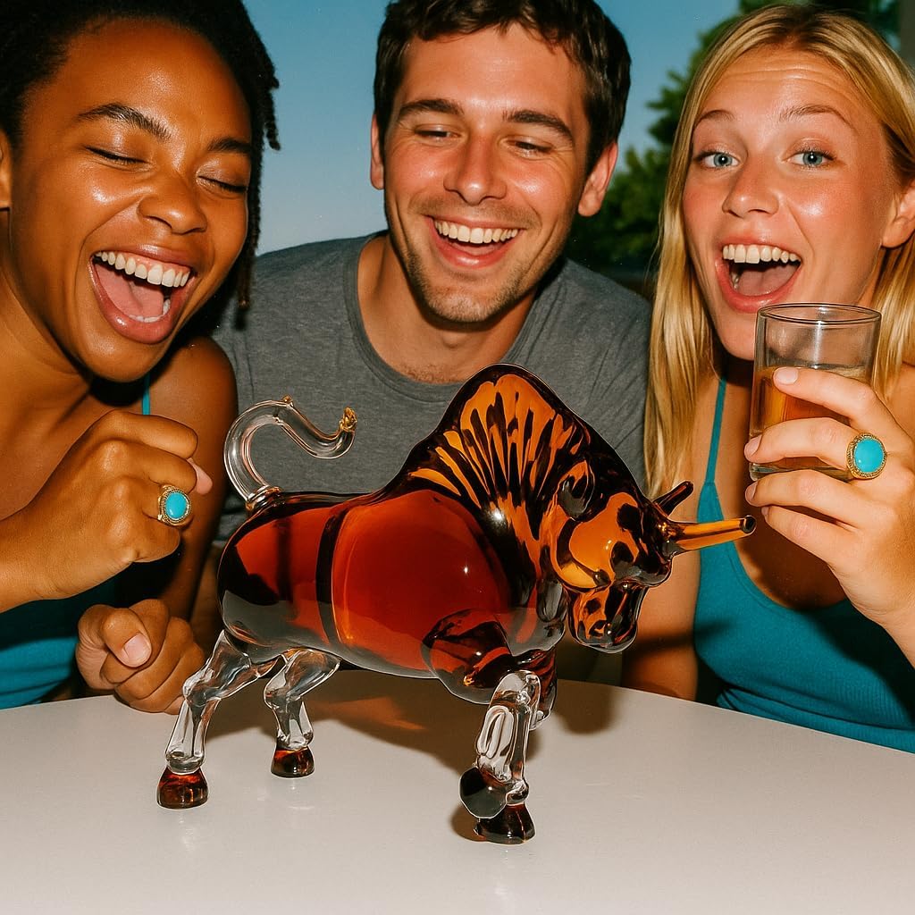 Animal Spirit Glass Decanters