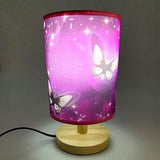 Purple Butterfly Table Lamp