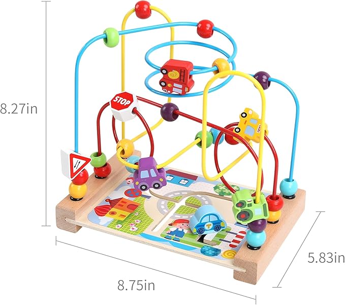 Wooden Bead Maze Set