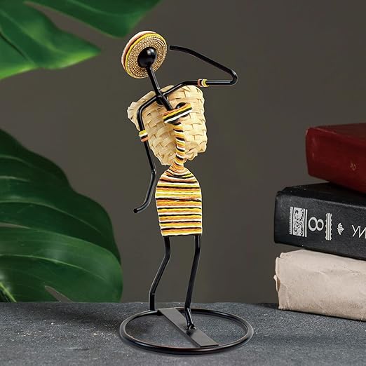 African Art Candle Holder