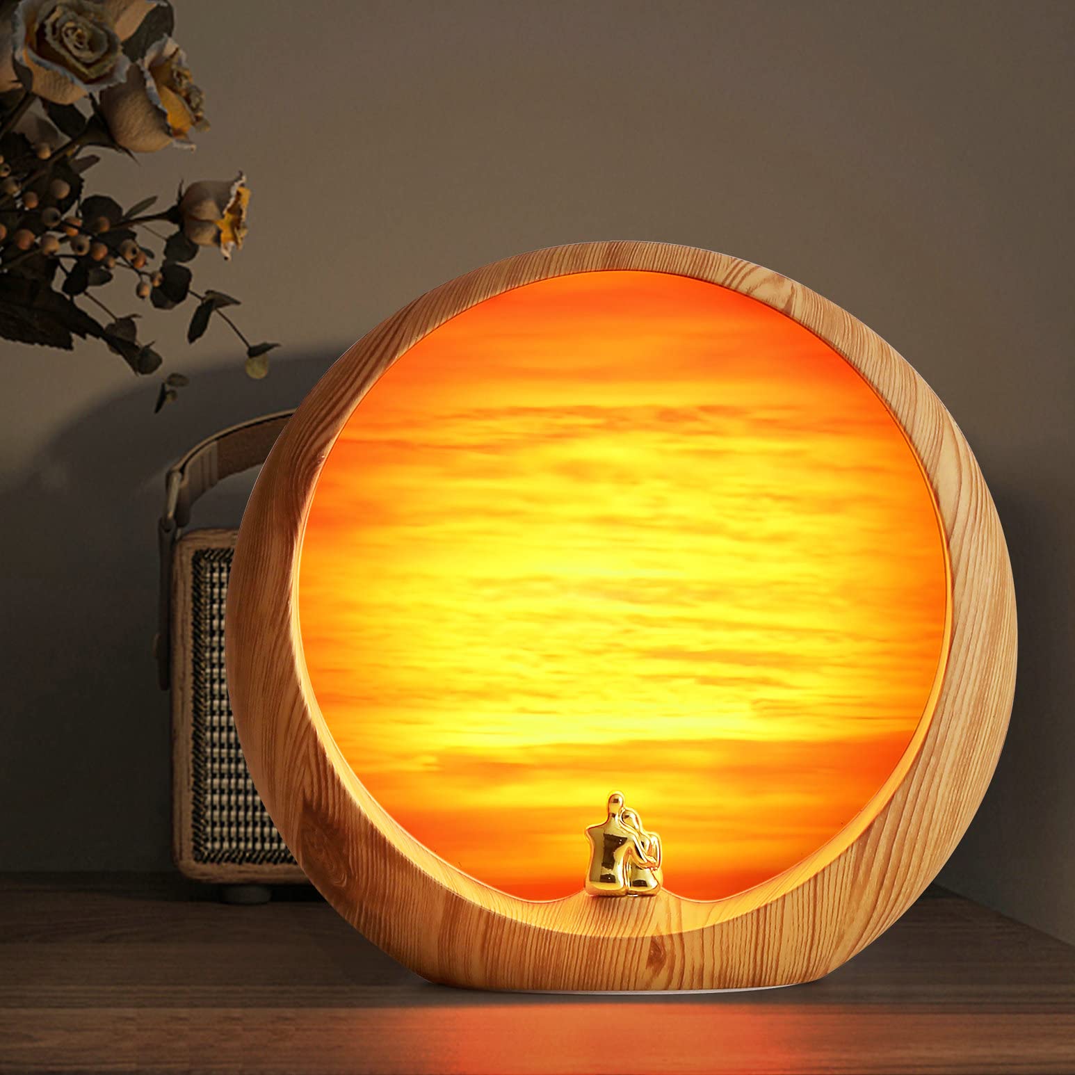 mamre Northern Lights Night Light Touch Dimmable Creative Valentine Christmas Birthday Gift for Him/Her
