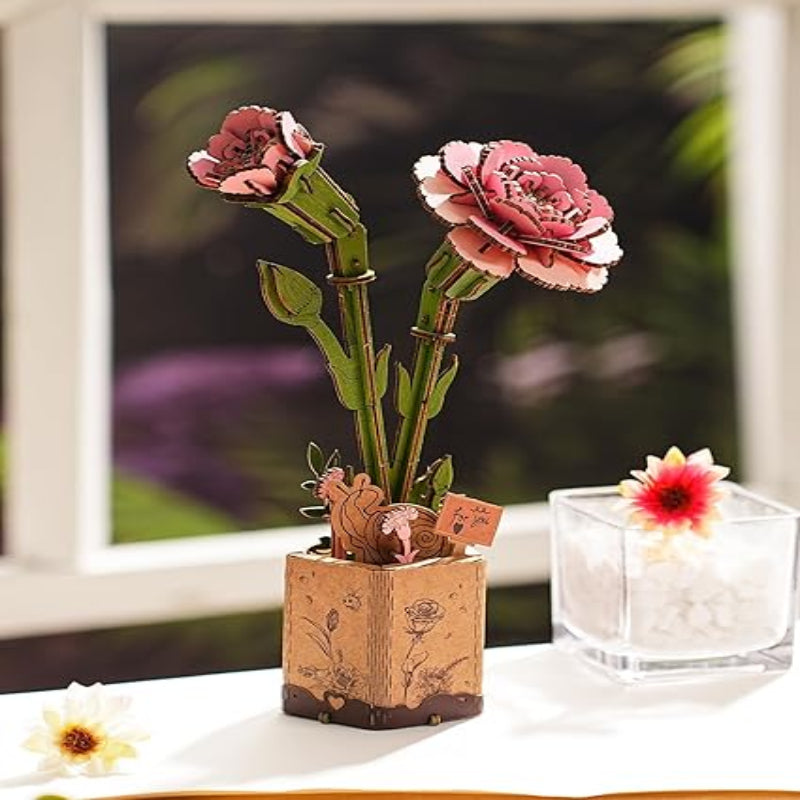 Wooden Bloom 3D Flower Puzzle