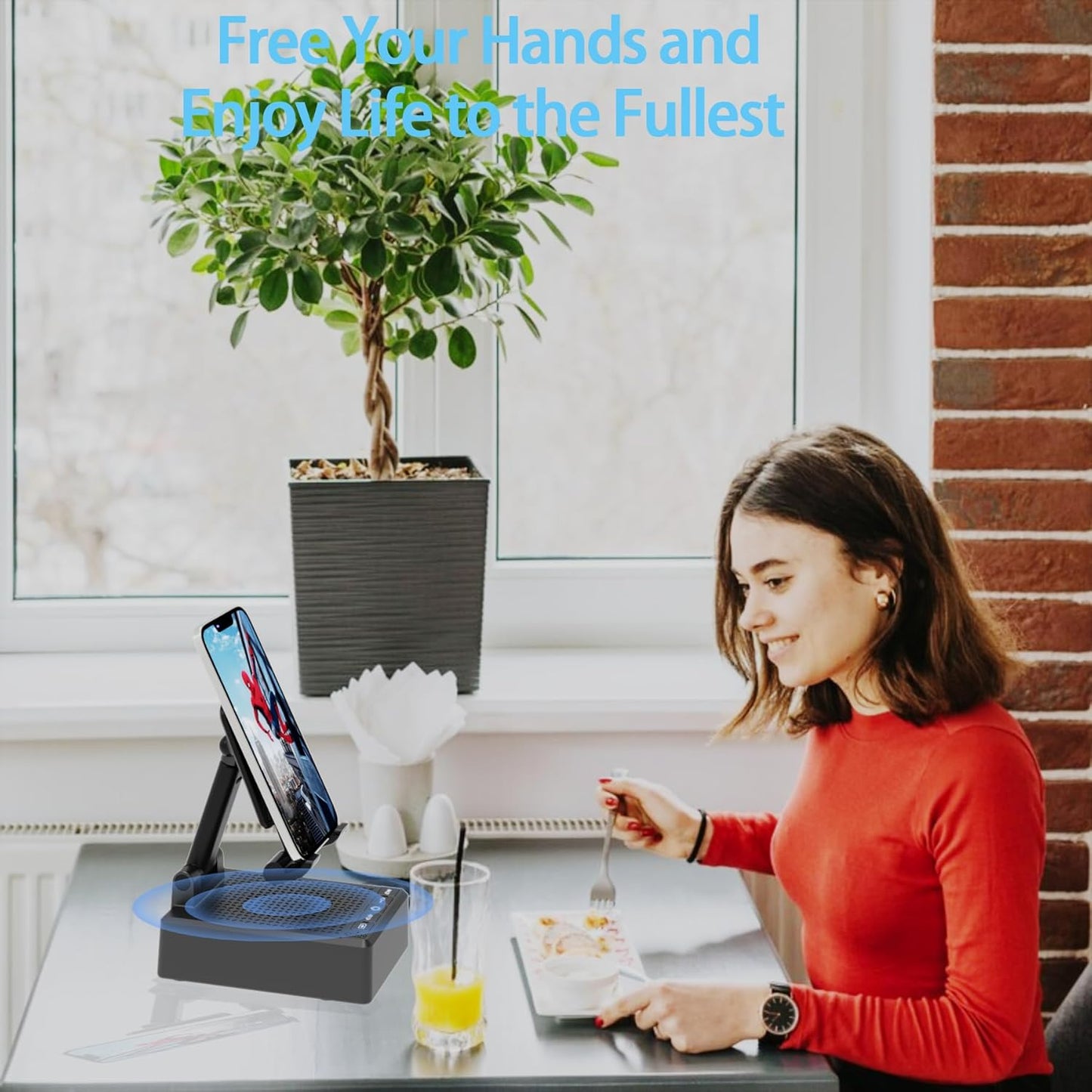 Bluetooth Speaker Phone Stand