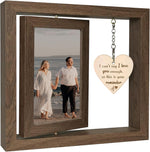 I Can't Say I Love You Enough - So This is Your Reminder Rotating Picture Frame, Sentimental I Love You Reminder Gifts for Her Him Girlfriend Boyfriend (Display 2 4x6)