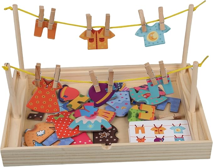 Montessori Clothes Hanging Set