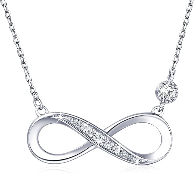 Infinity Love Sterling Silver Necklace