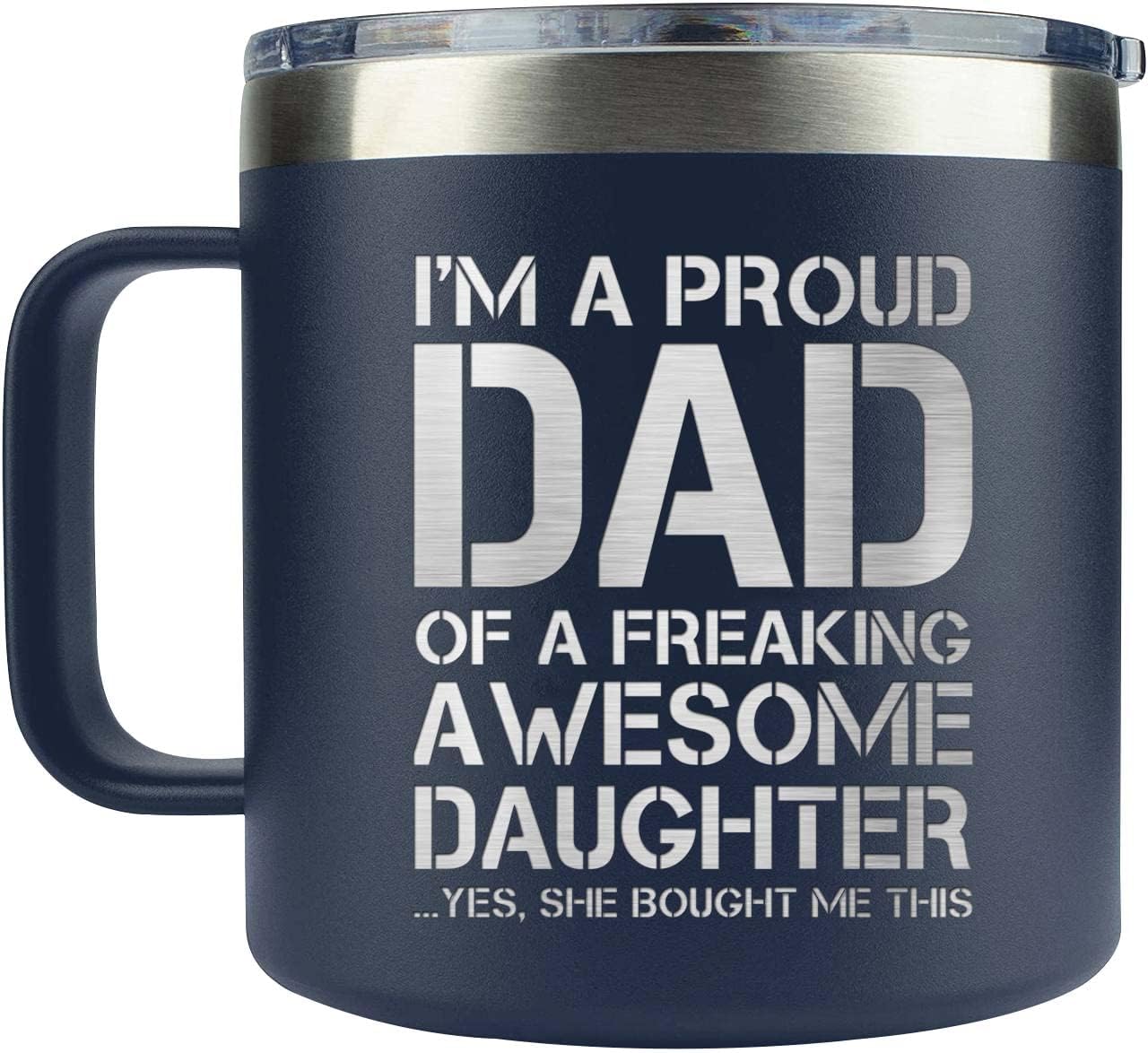 Insulated Stainless Steel Dad Mugs
