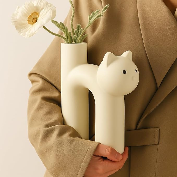 Ceramic Cat Vase Collection