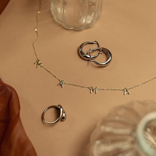 Mama Letter Pendant Necklace