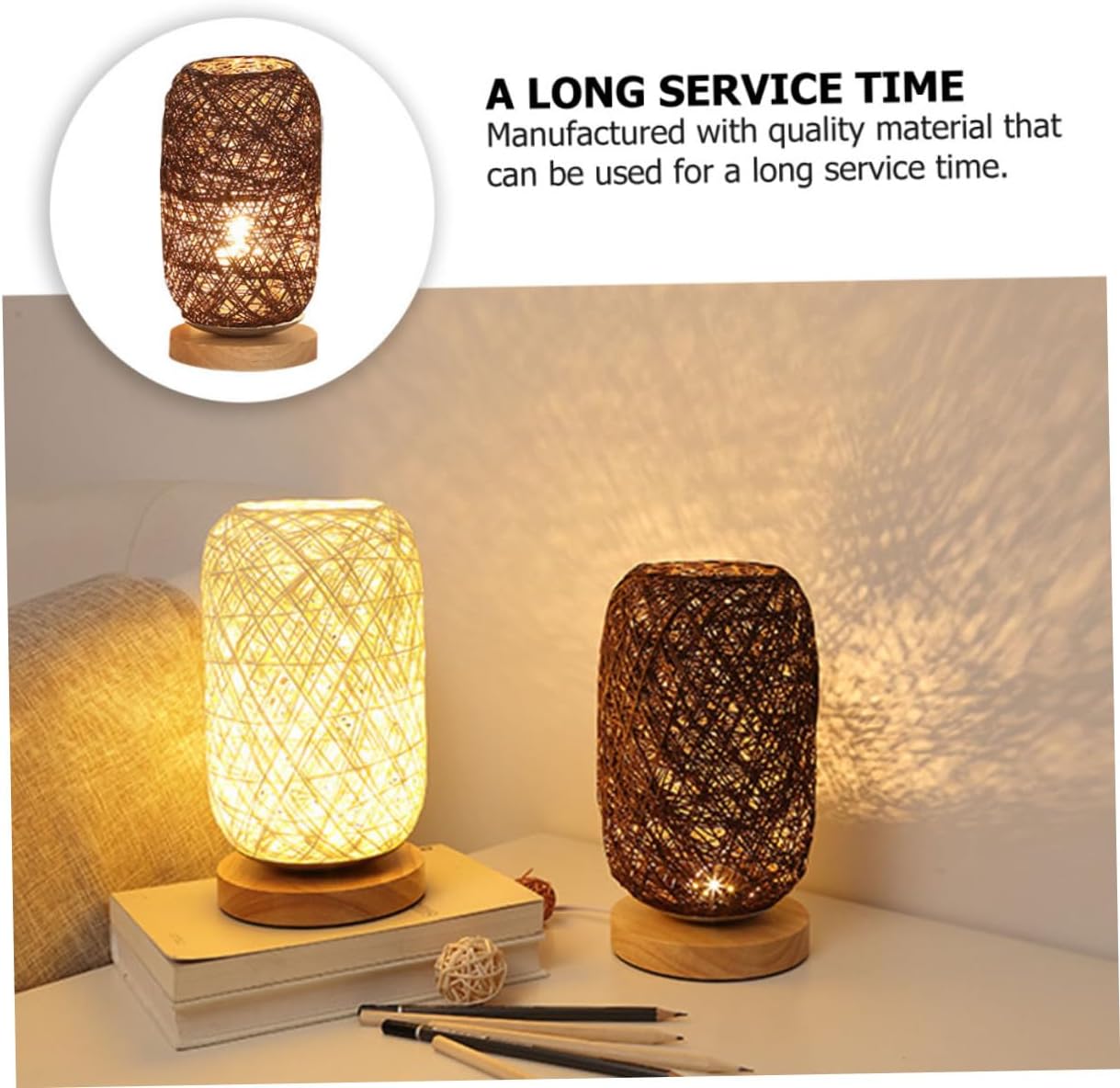 TwineGlow™ Wooden Lamp