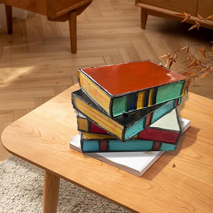 Resin Stacked Books Lamp