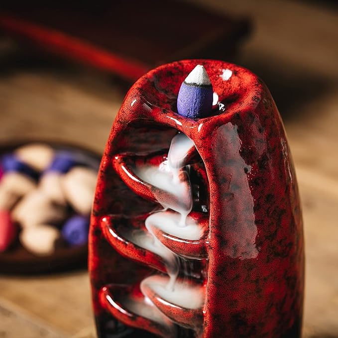 Ceramic Waterfall Incense Burner