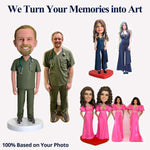 Custom Bobblehead, 6/7/8 inch Personalized Customized Bobbleheads Customization Dolls Figure Handmade Sculpture Gifts Based on Your Photos for Boyfriend, Husband, Friends(A Fisherman)