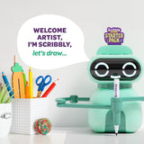 Dan&Darci Scribbly The Drawing Robot for Kids - 3 4 5 6 7 8 Year Old Girl 5 Year Old Boy Birthday Gift - Kids Toys for Ages 5-7 - Learning Toys for Boys - Girls Educational Cool Toy