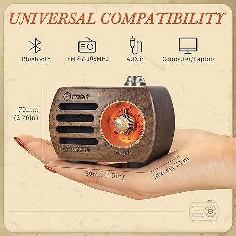 PRUNUS Retro Bluetooth Radio