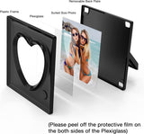 KWANWA Picture Frame Personalized Voice 20S Recordable, 3.9x3.9 Love Heart Shape Gifts for Graduation, Christmas, Birthday, Wedding, Photo Frame for Tabletop Desk Bookshelf Office Home