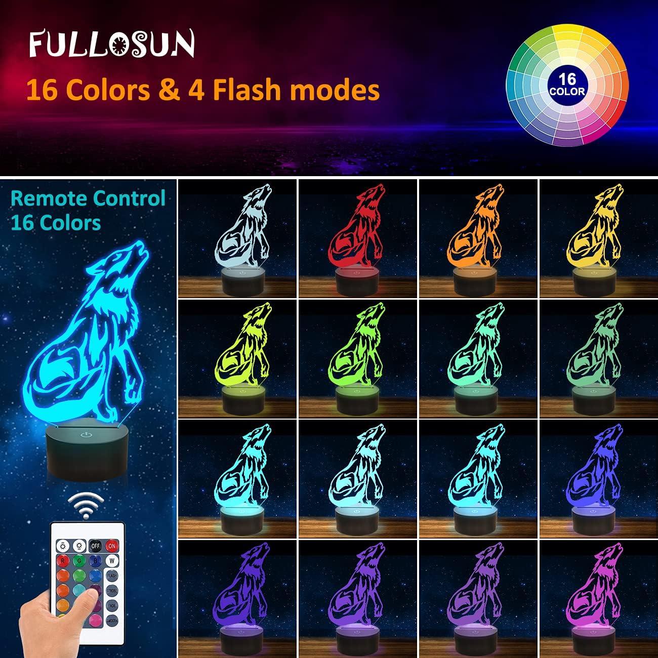 3D Illusion Night Lamp