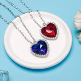 Ocean Heart Crystal Necklace