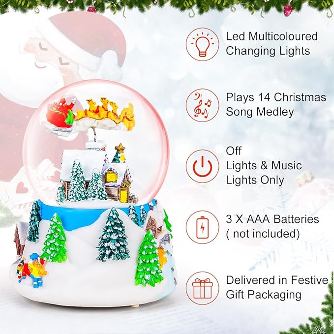 Musical Christmas Snow Globe