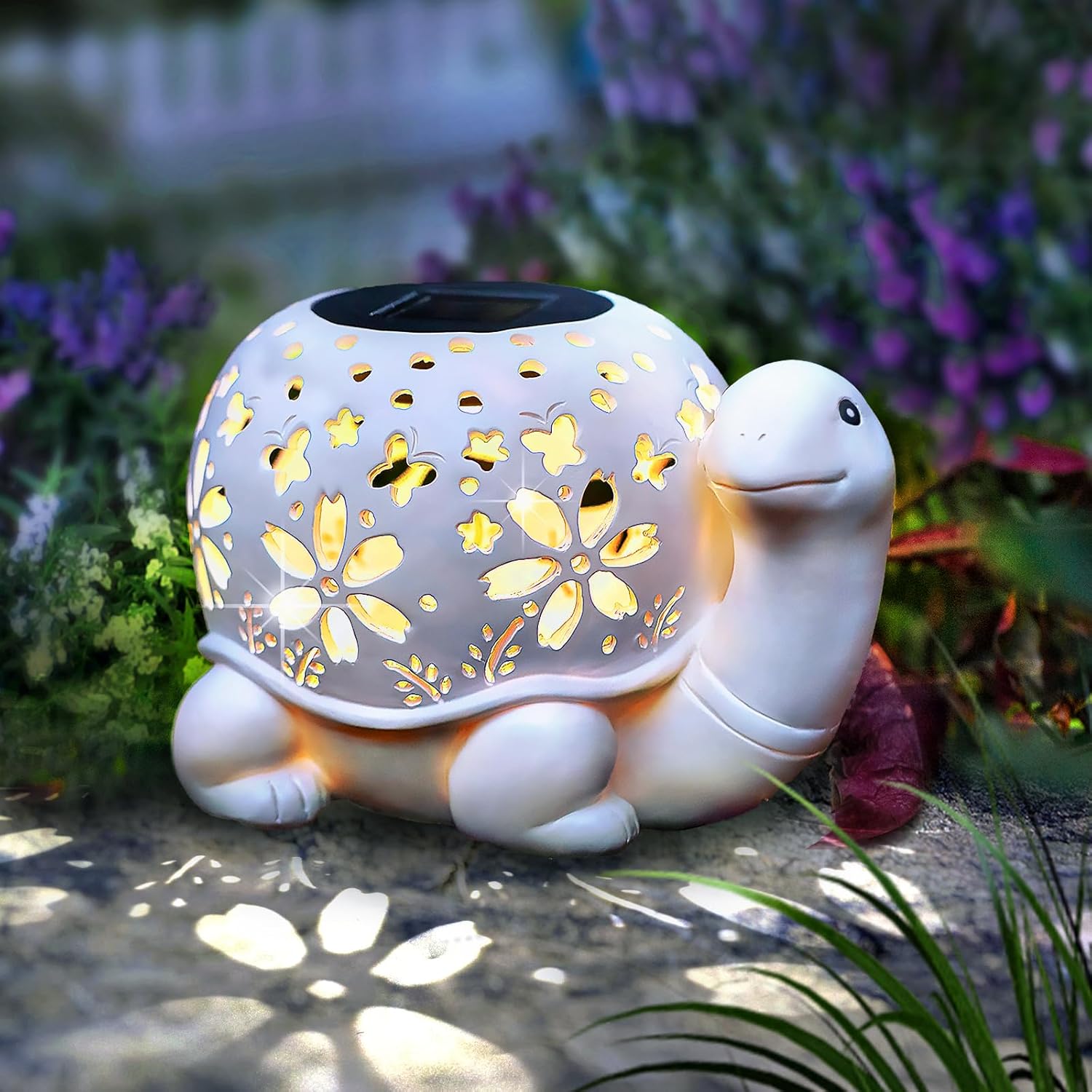 Solar Turtle Garden Lantern