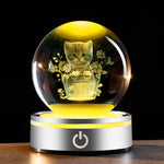 IFOLAINA Romantic Christmas Couple Gifts for Wife Girlfriends I Love You Gifts for Her Anniversary Birthday Valentines Day 3D Crystal Ball Night Light Glass Globe Decorative Decor
