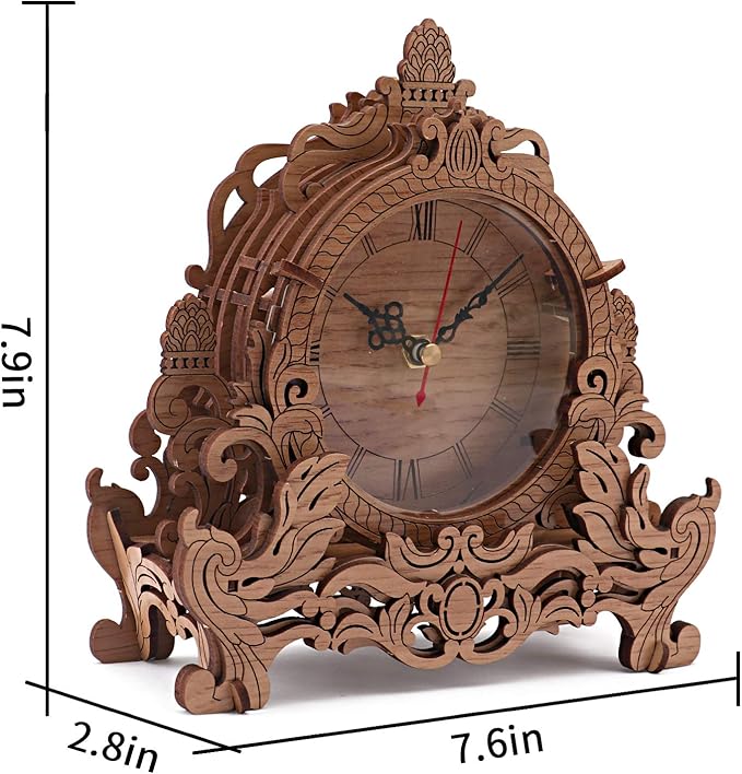 Wooden 3D Puzzle Clock