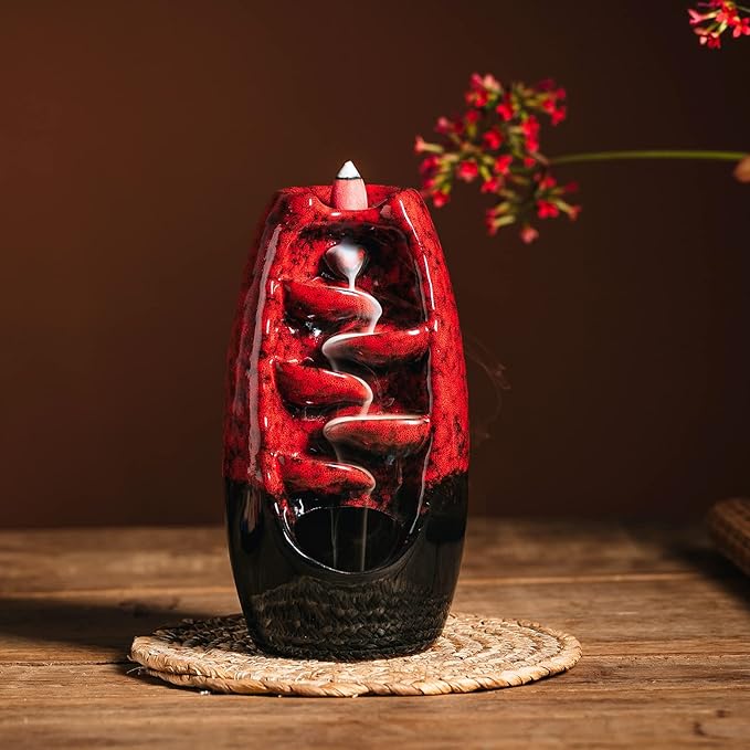 Ceramic Waterfall Incense Burner