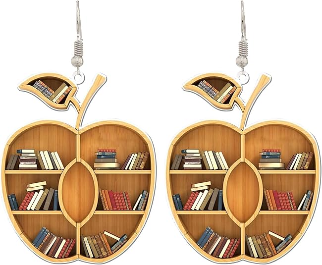 Book Lover Drop Earrings