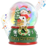 Christmas Snow Globe,Musical Water Globe with 8 Music & Colourful Lights,100mm Holiday Glitter Globe,Christmas Home Decoration,Xmas Gifts for Kids (Gingerbread House)